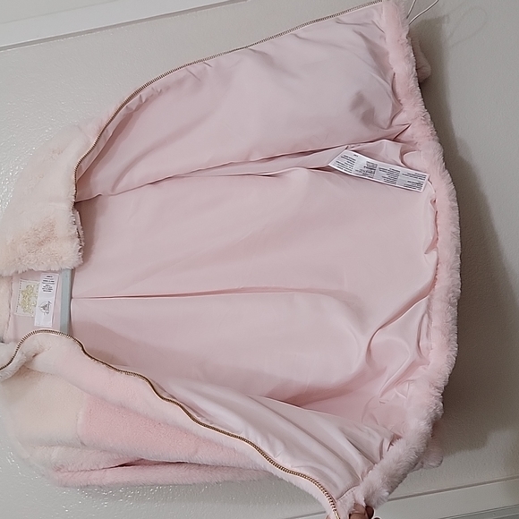 NWT Disney Parks Pink Minnie Fluffy Sherpa Jacket - Picture 5 of 9